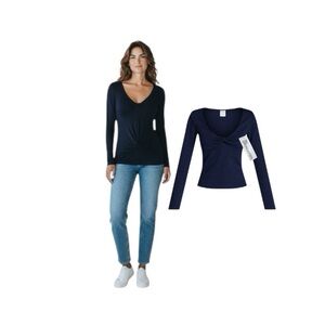 No Boundaries Long Sleeve V-Neck Tee